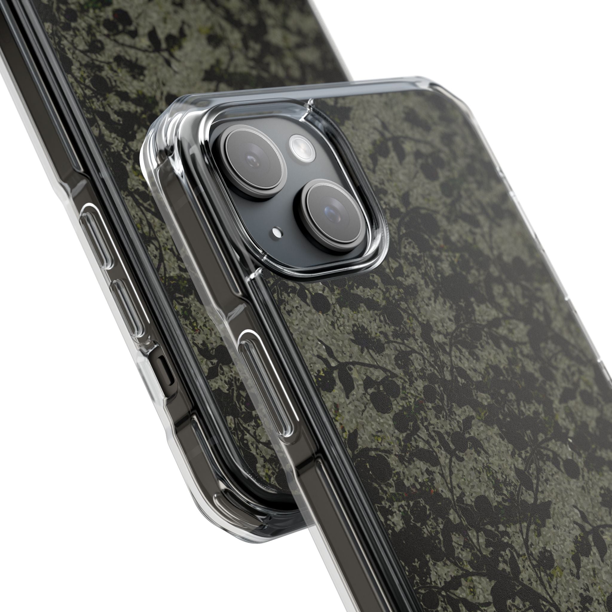 iPhone 15 Magnetic Clear Impact Case - Hidden Weave Series V3 No.25