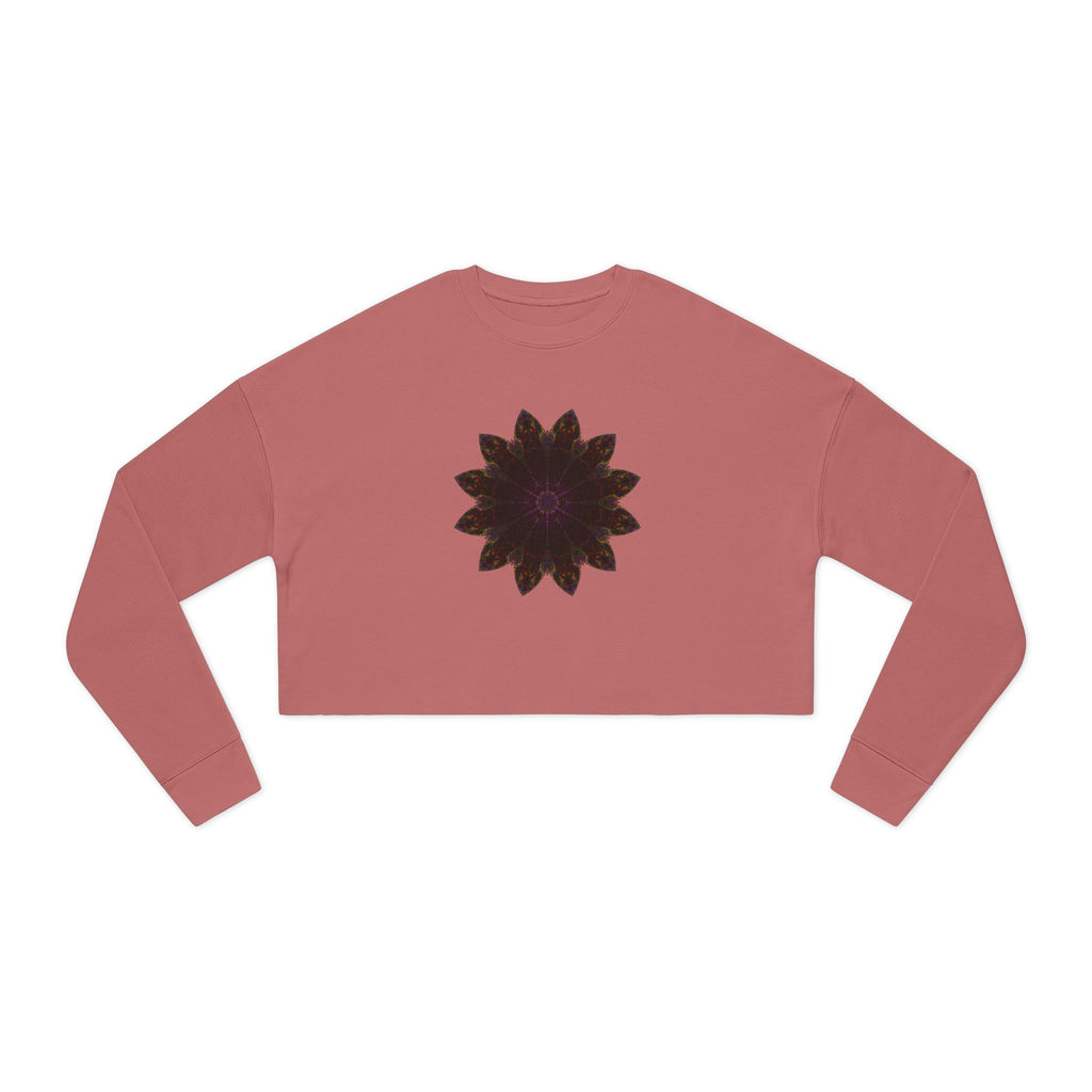 Women's Cropped Sweatshirt - Love Light Mandalas No.12