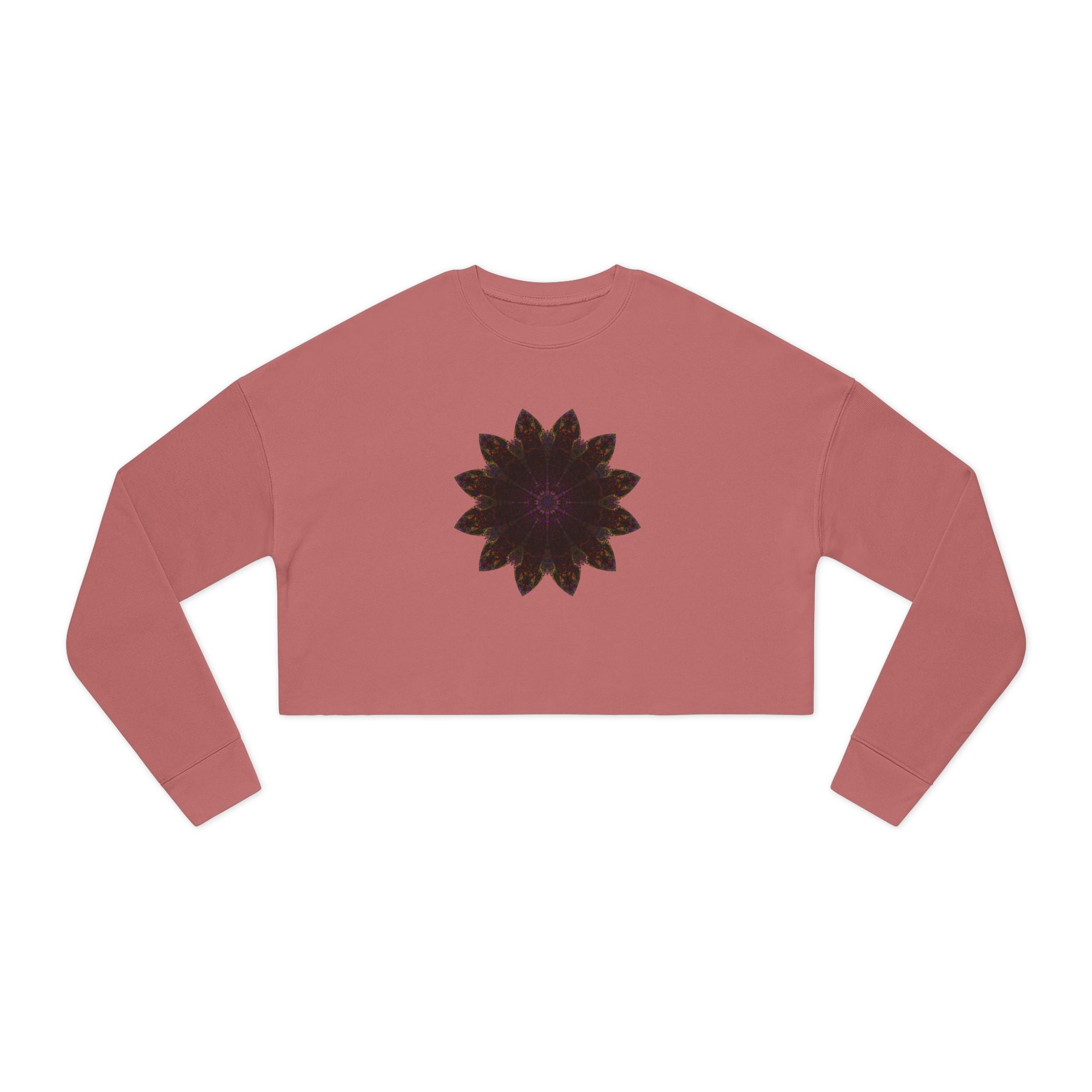 Women's Cropped Sweatshirt - Love Light Mandalas No.12