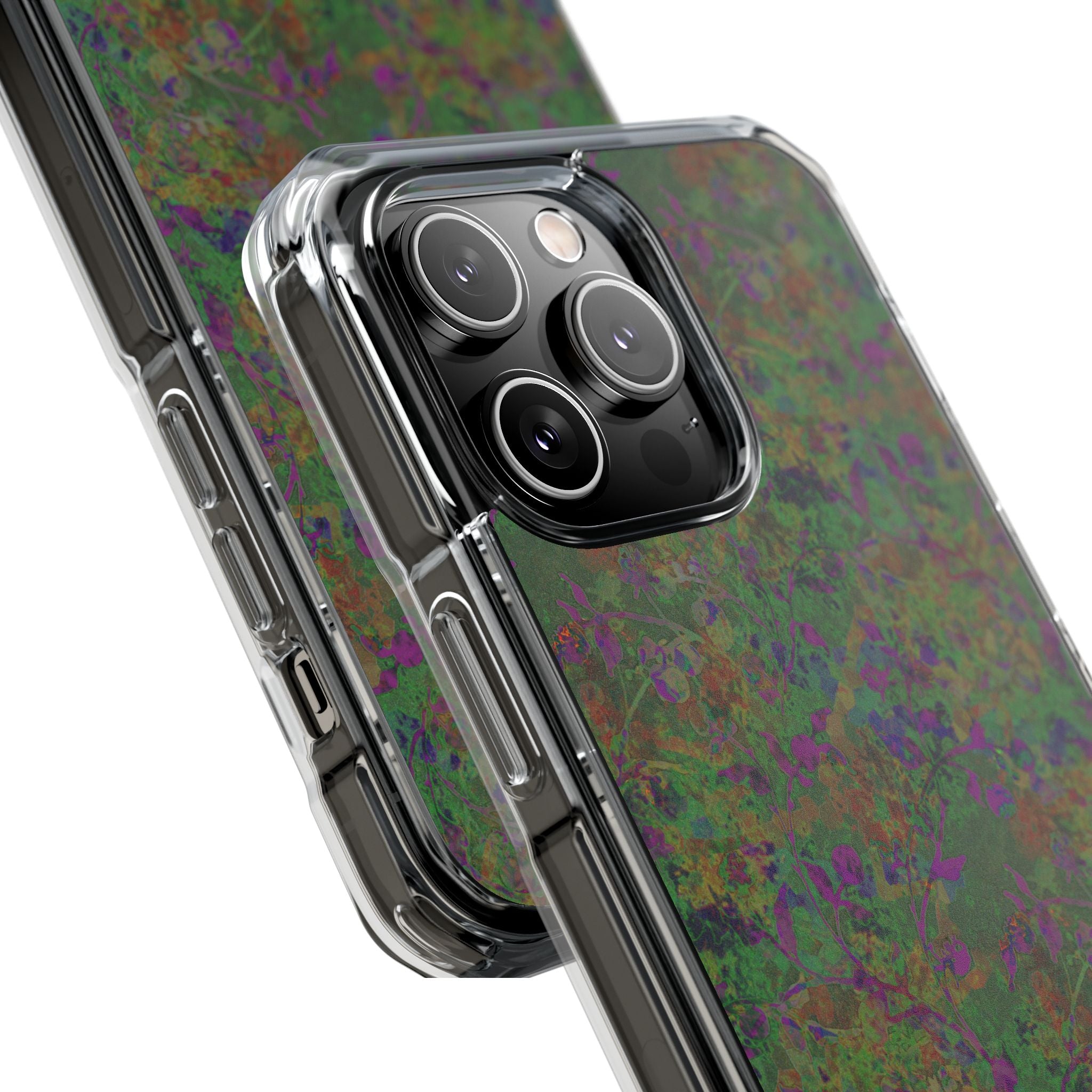 iPhone 14 Magnetic Clear Impact Case - Hidden Weave Series V3 No.24