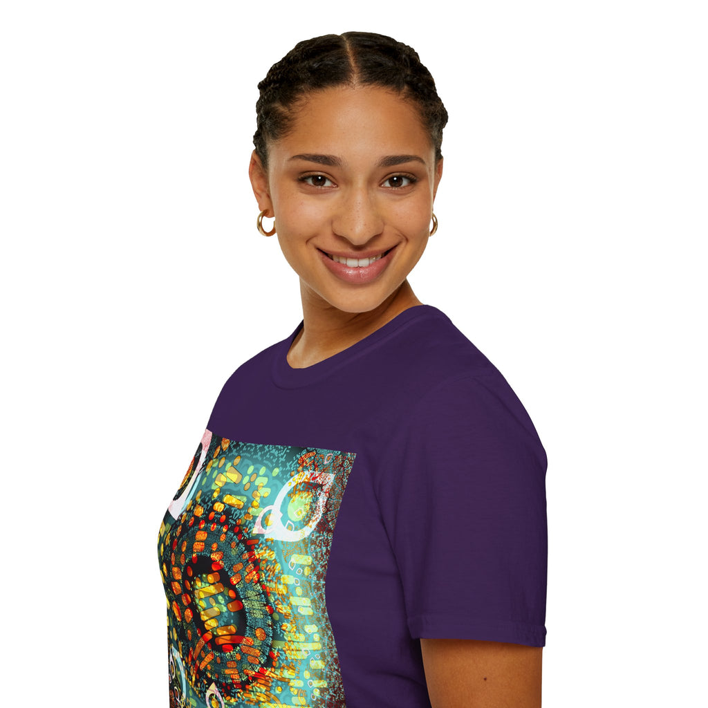 Unisex Softstyle T-Shirt - Psychedelic QR No.1