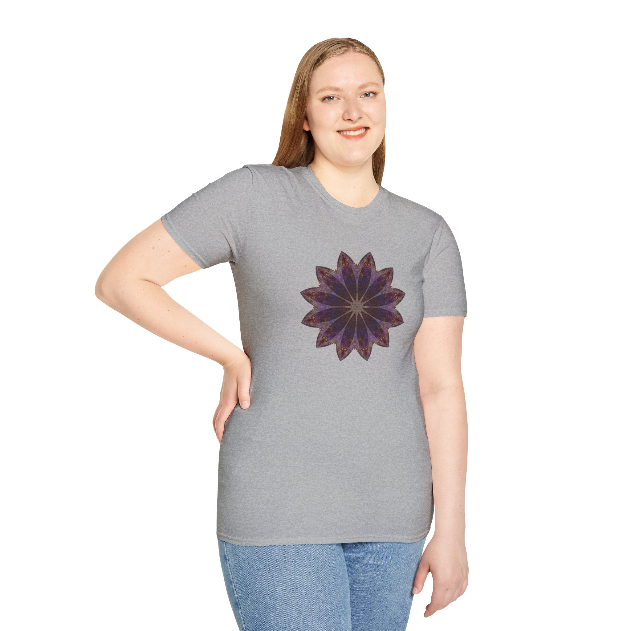 Unisex Softstyle T-Shirt - Love Light Mandalas No.11