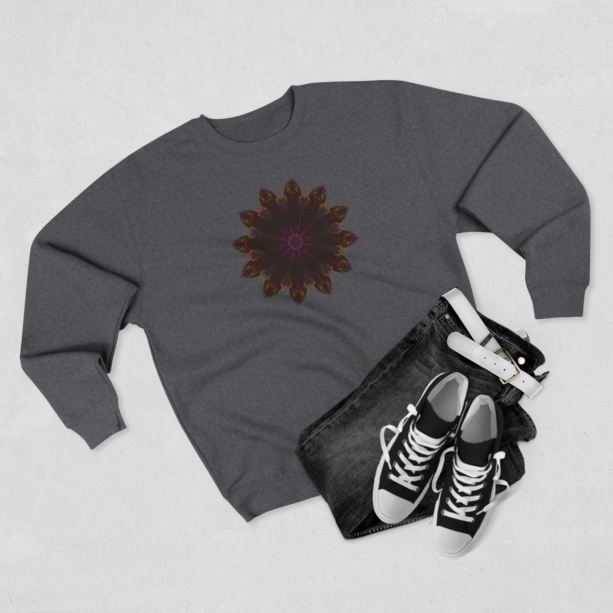 Unisex Crewneck Sweatshirt - Love Light Mandalas No.12