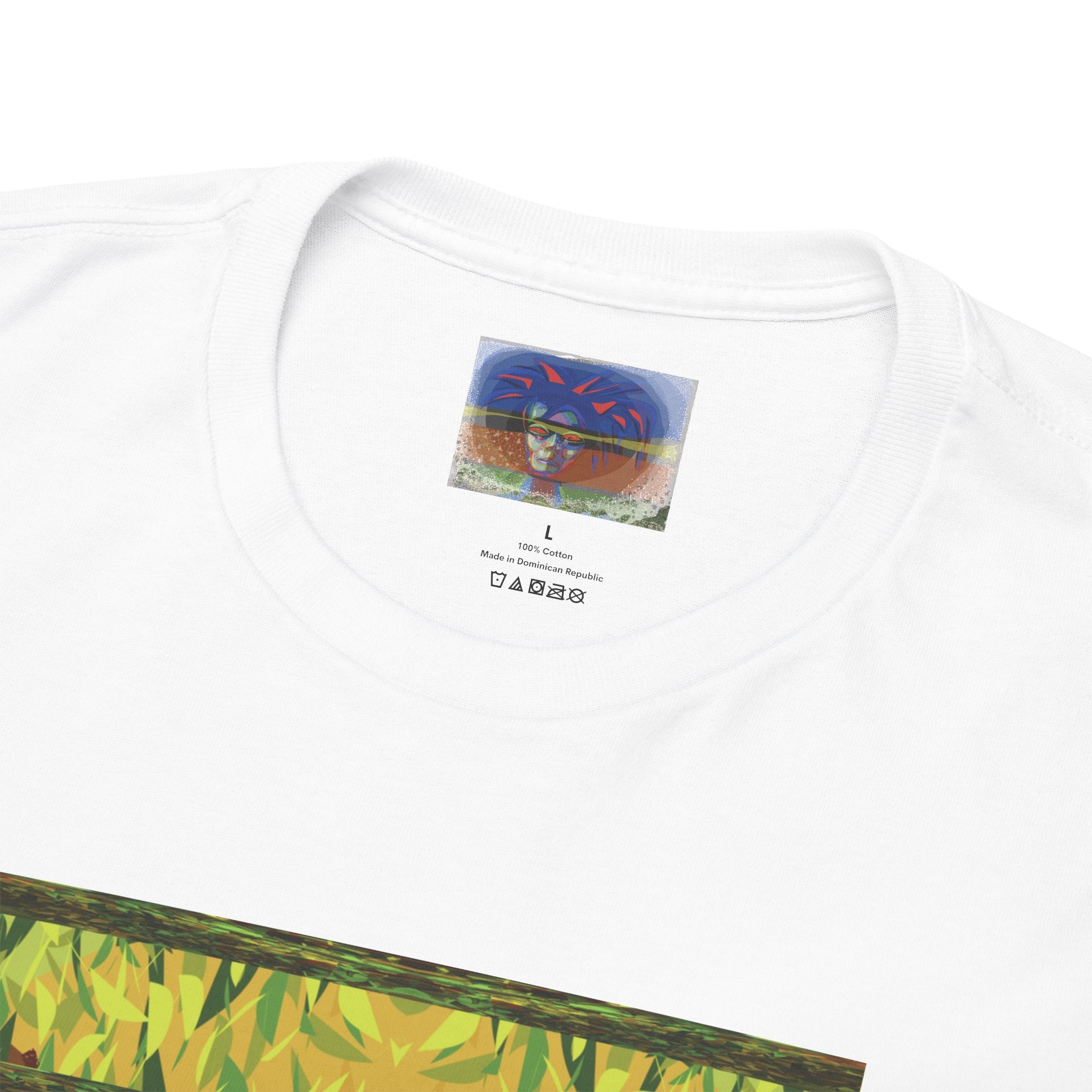 Unisex Heavy Cotton Tee - The Traveller Series (Abstract Autumn)