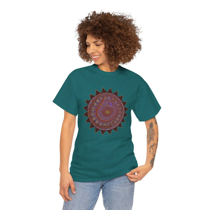 Unisex Heavy Cotton Tee - Mycelium Mandalas No.M18K4