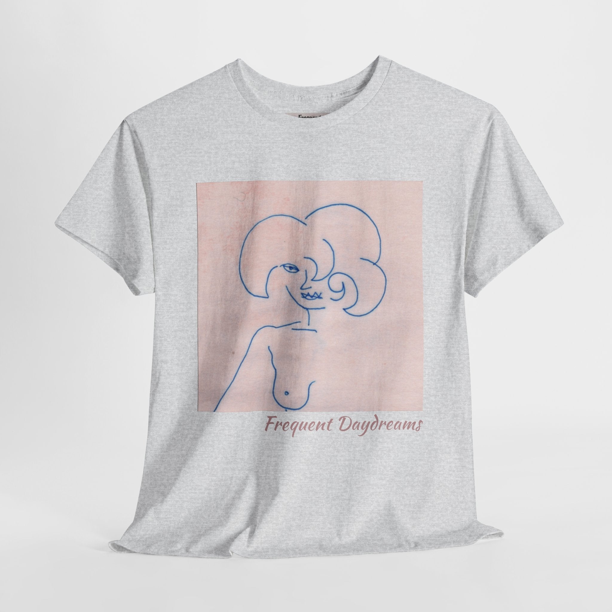 Unisex Heavy Cotton Tee - Frequent Daydreams Sketch No.45