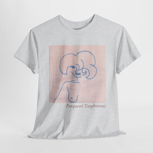 Unisex Heavy Cotton Tee - Frequent Daydreams Sketch No.45