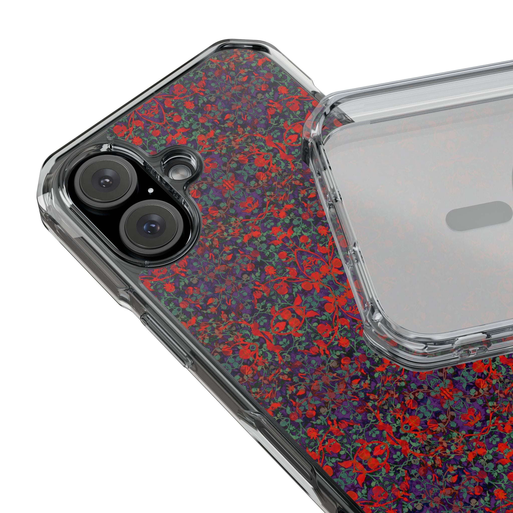 iPhone 16 Magnetic Clear Impact Case - Hidden Weave Series No.25