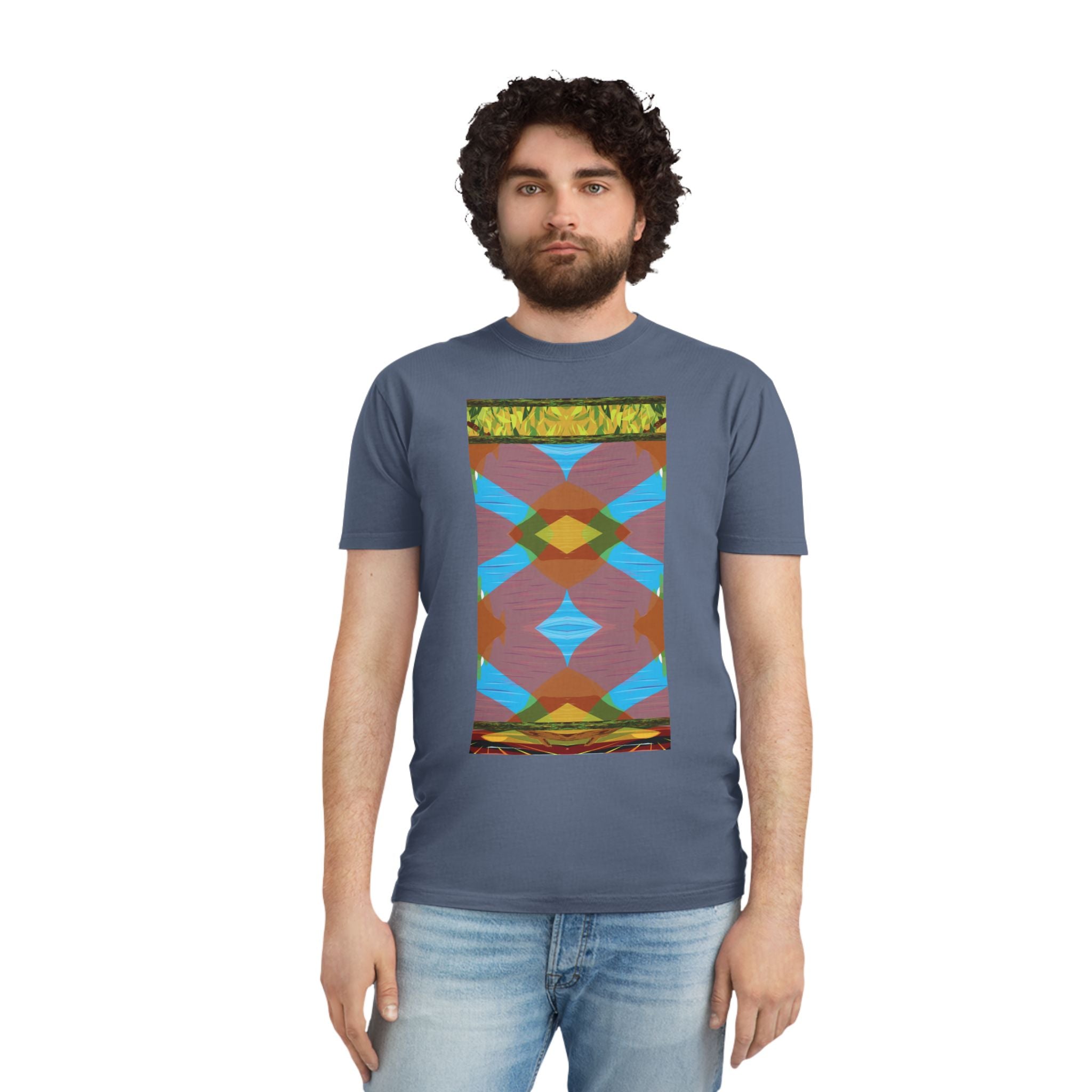 Unisex Faded Shirt -The Traveller Series (Autumn Abstract)