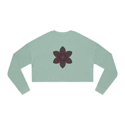 Women's Cropped Sweatshirt - Love Light Mandalas No.3