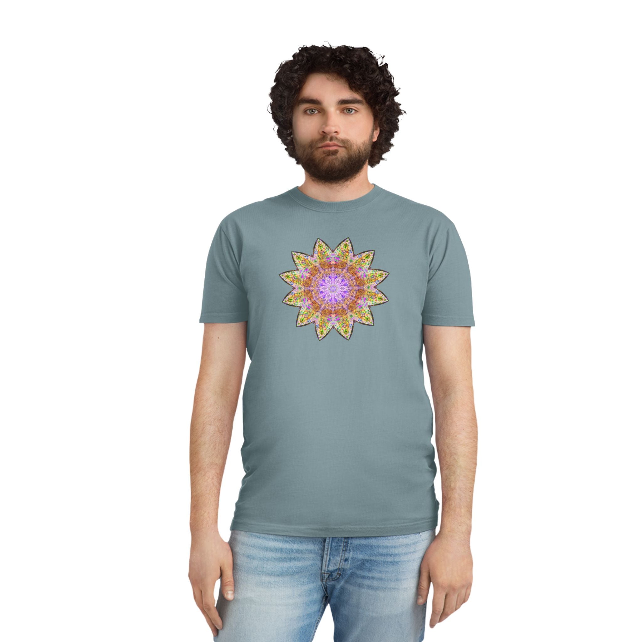 Unisex Faded Shirt - Love Light Mandalas No.14