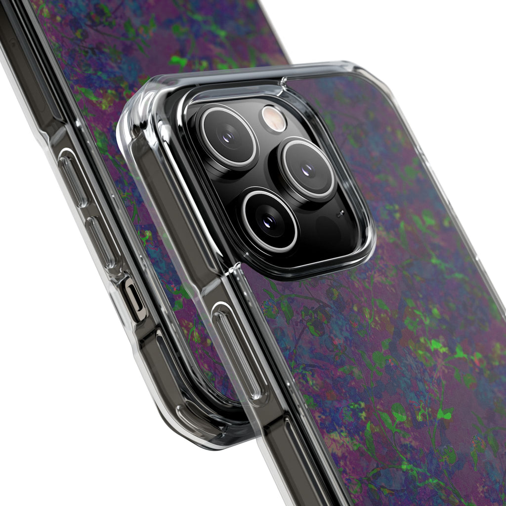 iPhone 14 Magnetic Clear Impact Case - Hidden Weave Series V3 No.23