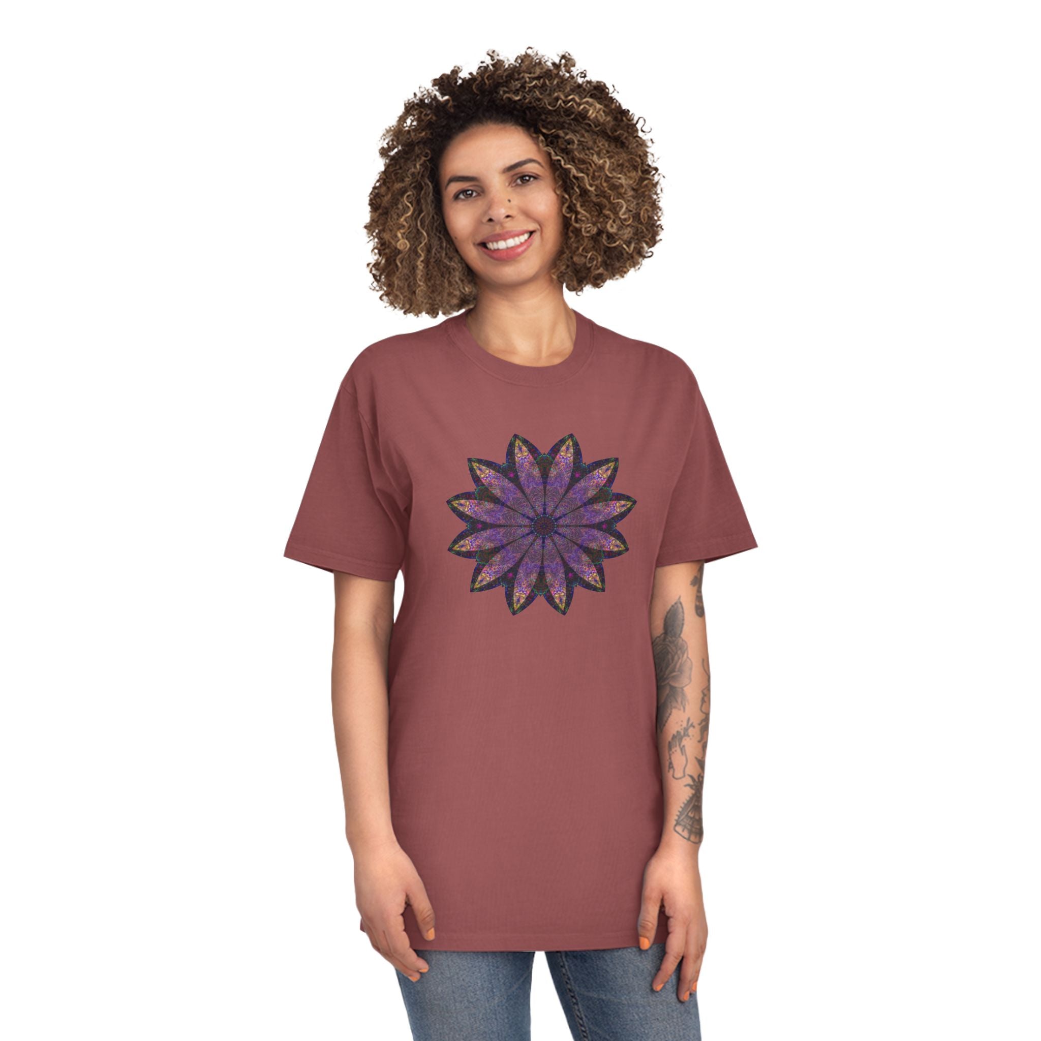 Unisex Faded Shirt - Love Light Mandalas No.24