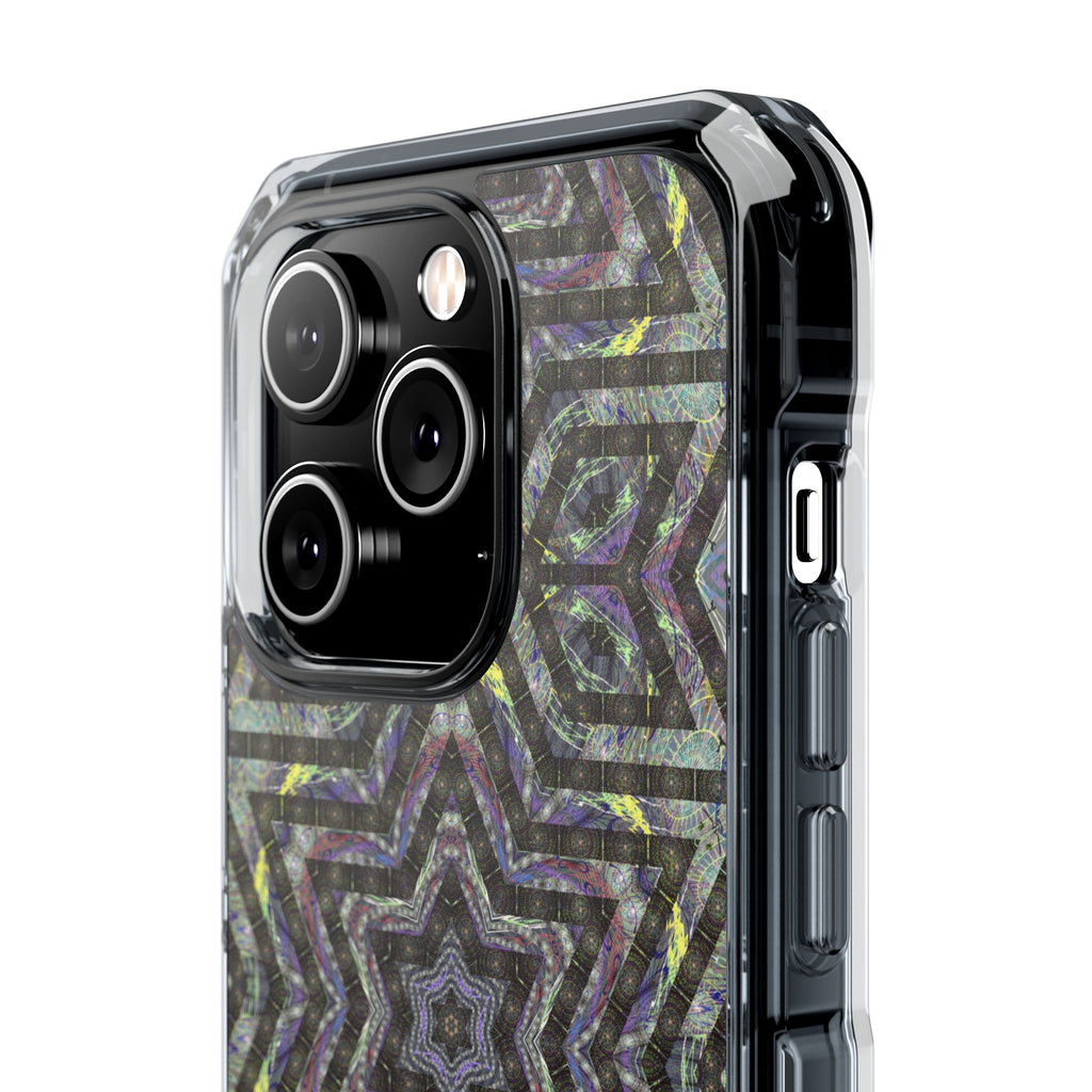iPhone 14 Magnetic Clear Impact Case - P5 Kaleidoscopic No.1