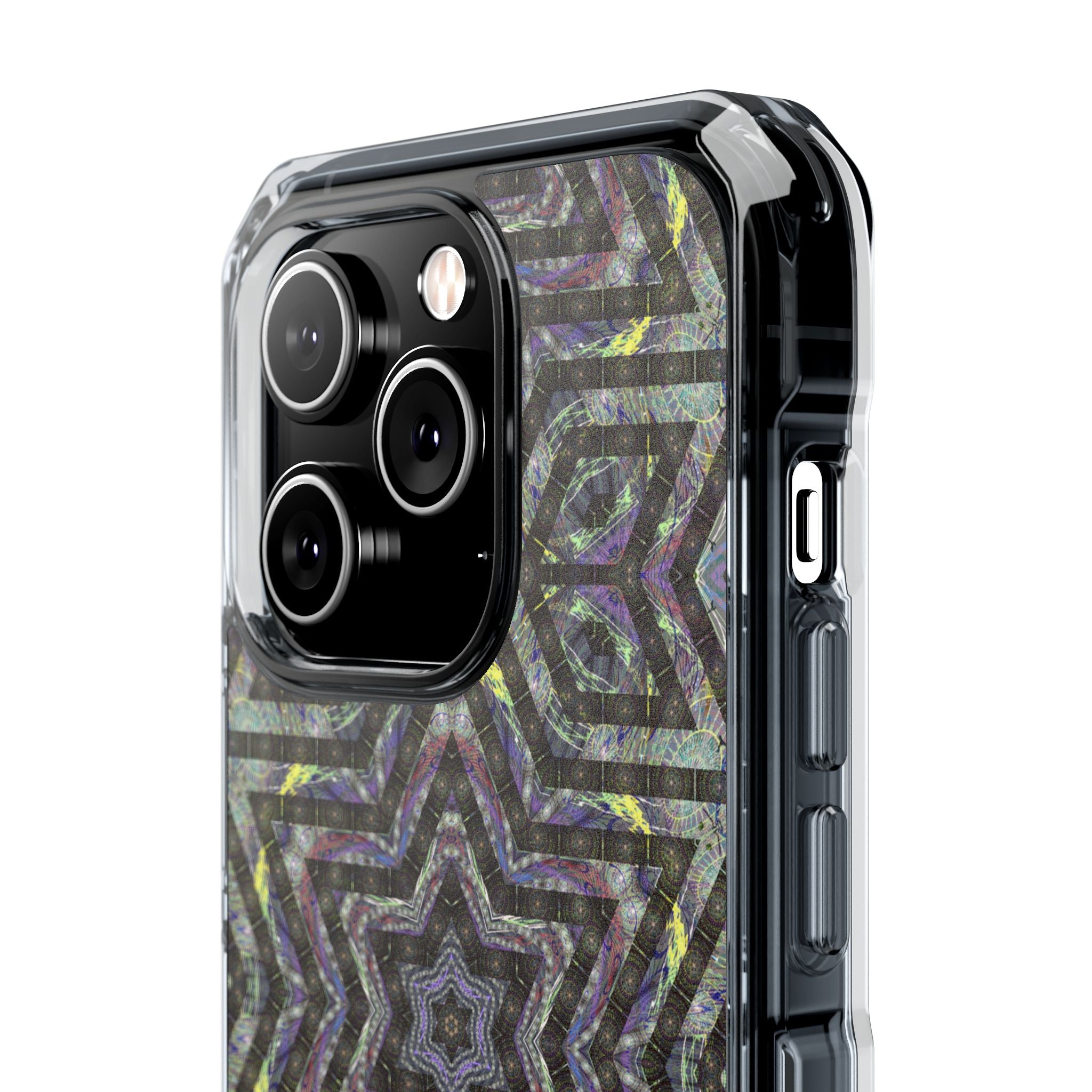 iPhone 14 Magnetic Clear Impact Case - P5 Kaleidoscopic No.1