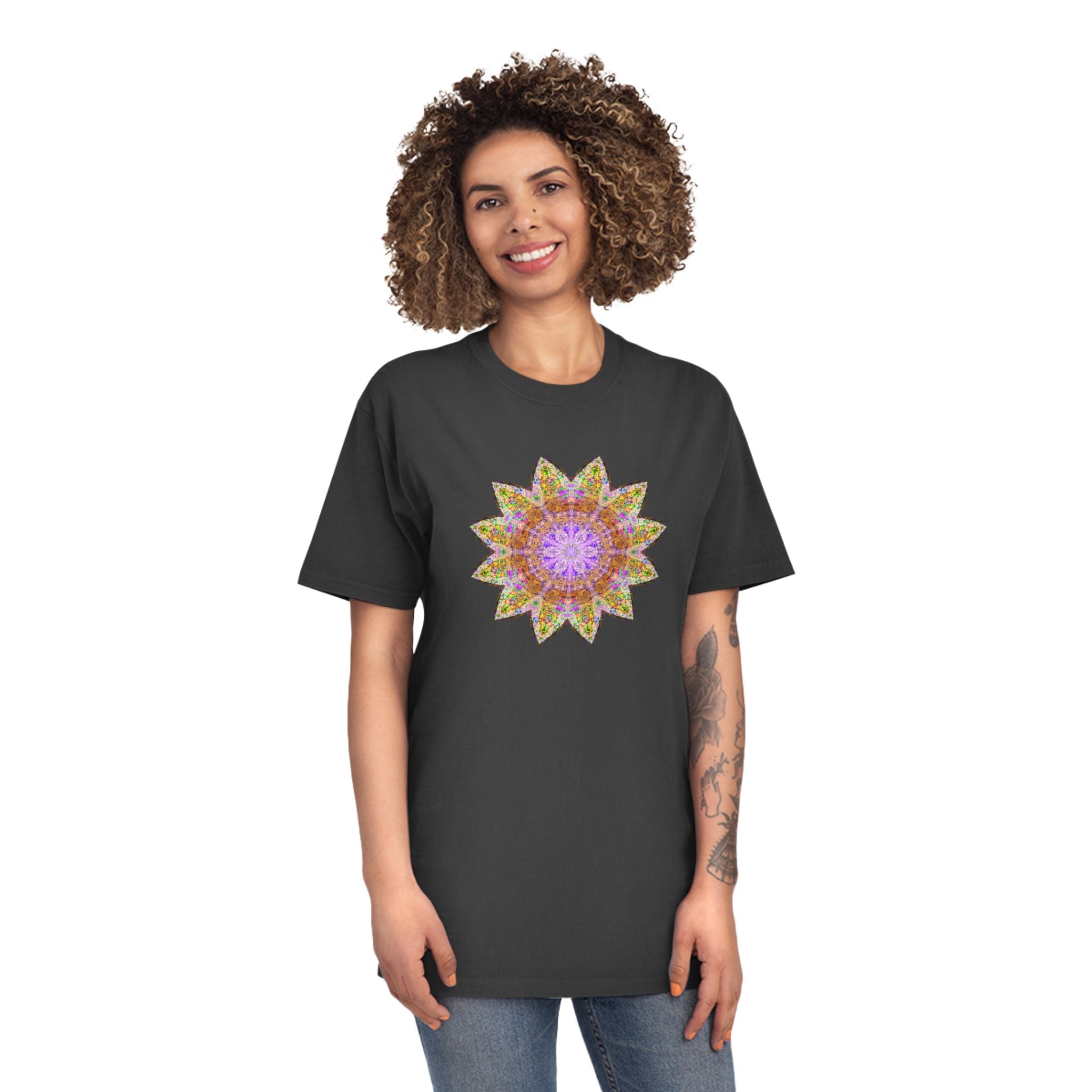Unisex Faded Shirt - Love Light Mandalas No.14