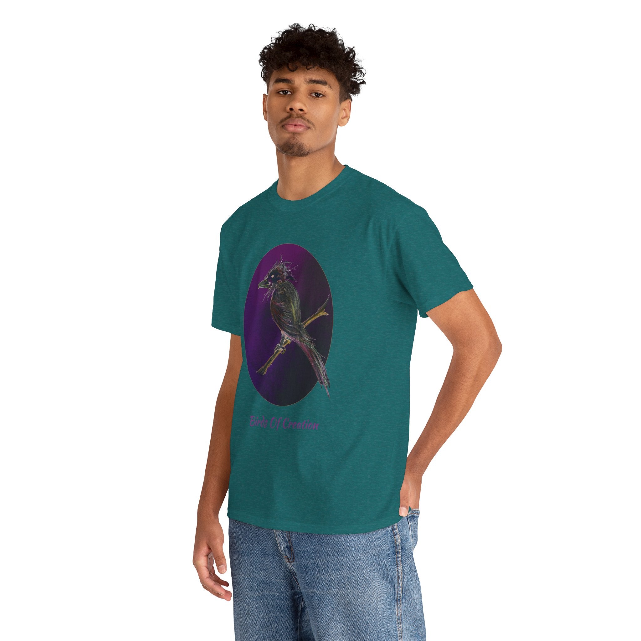 Unisex Heavy Cotton Tee - Birds Of Creation No.1a