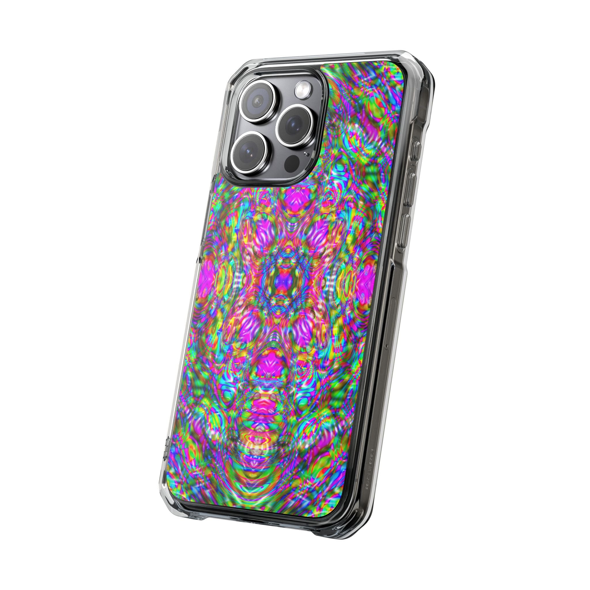 iPhone 15 Magnetic Clear Impact Case - DMT Scribe Tiles No.4