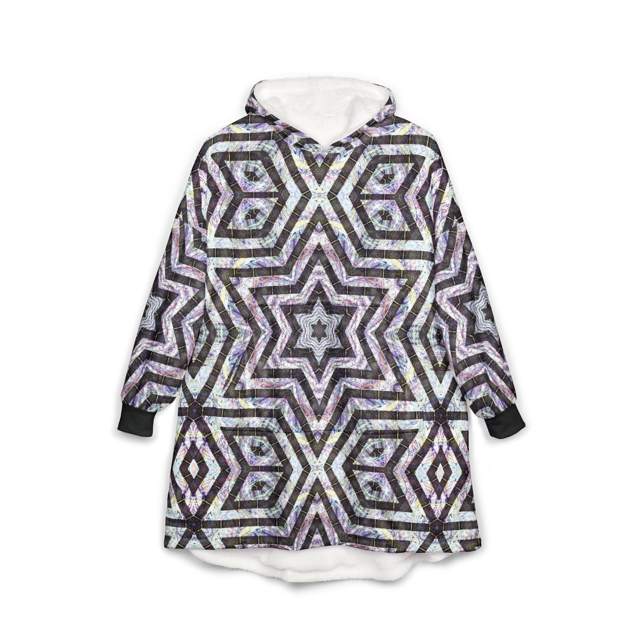 Unisex Hooded Blanket - P5 Kaleidoscopic No. 20