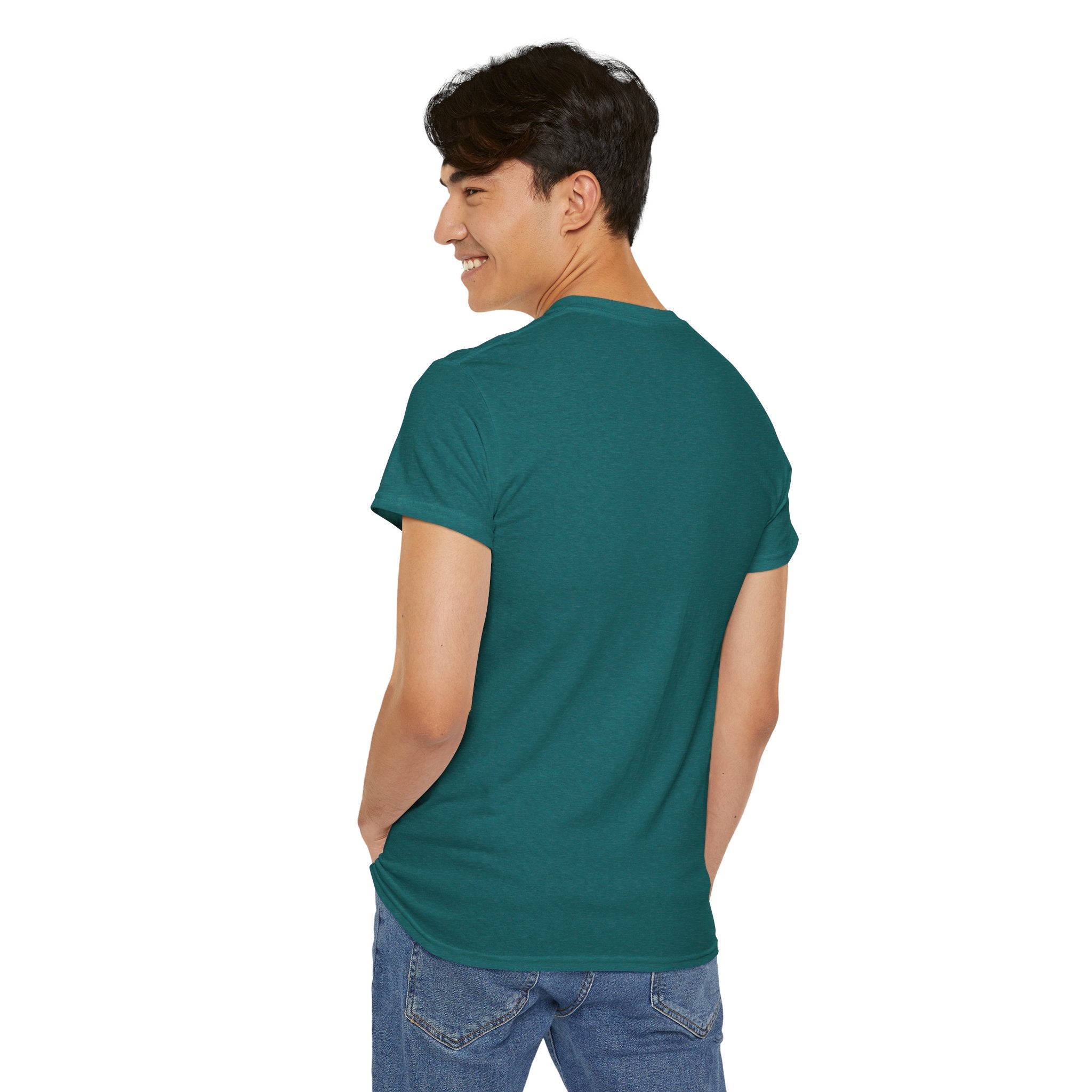 Unisex Heavy Cotton Tee - The Traveller Series (Abstract Autumn)