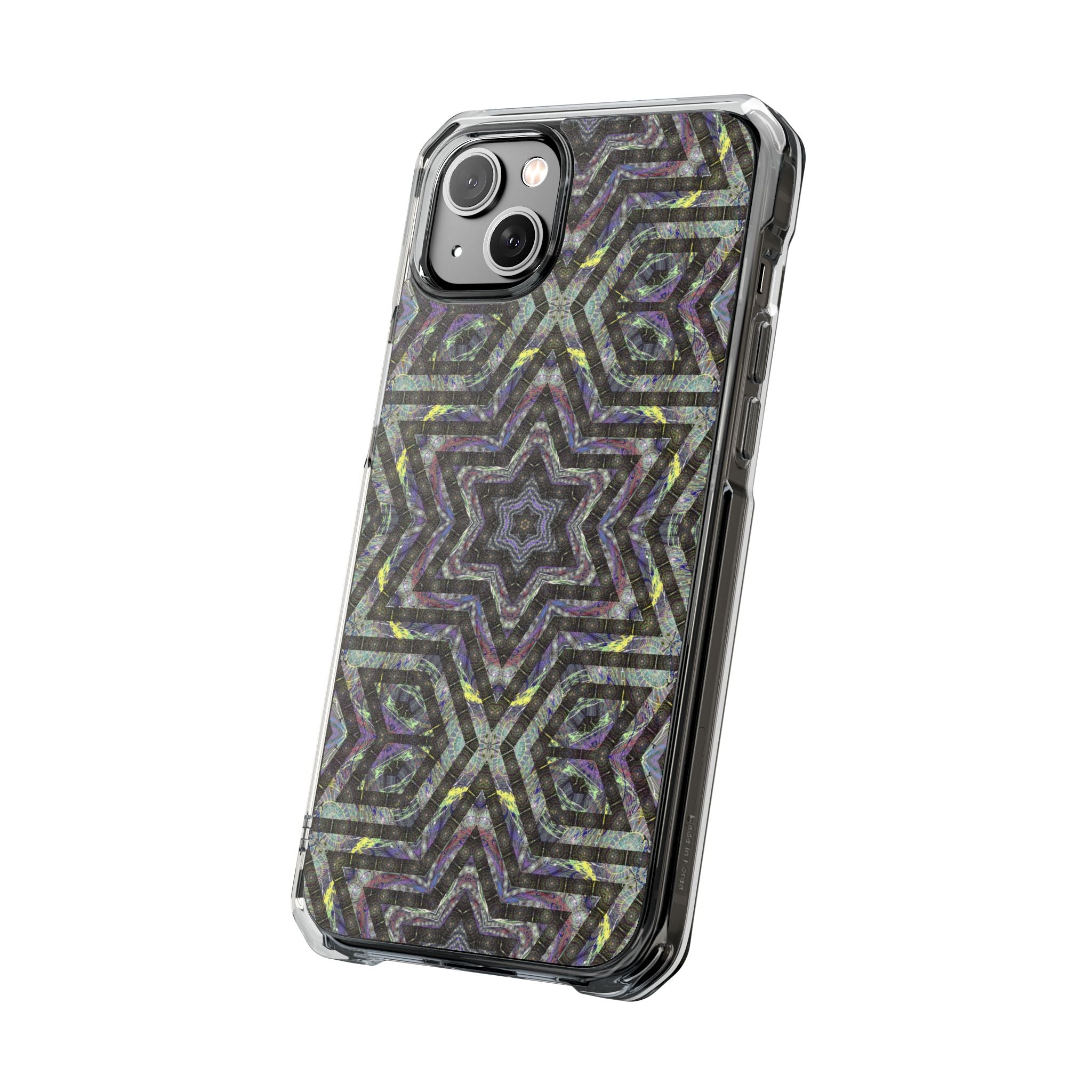 iPhone 14 Magnetic Clear Impact Case - P5 Kaleidoscopic No.1