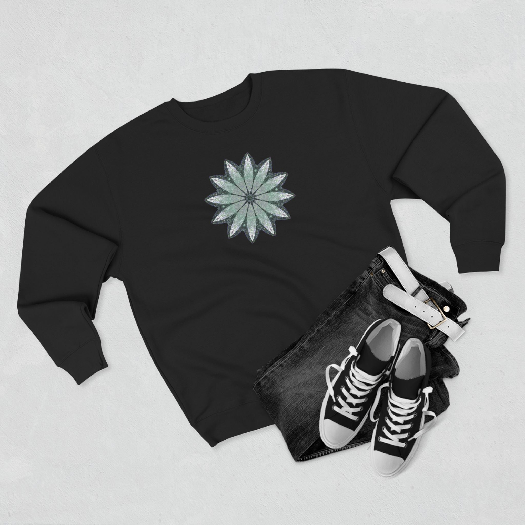 Unisex Crewneck Sweatshirt - Love Light Mandalas No.22