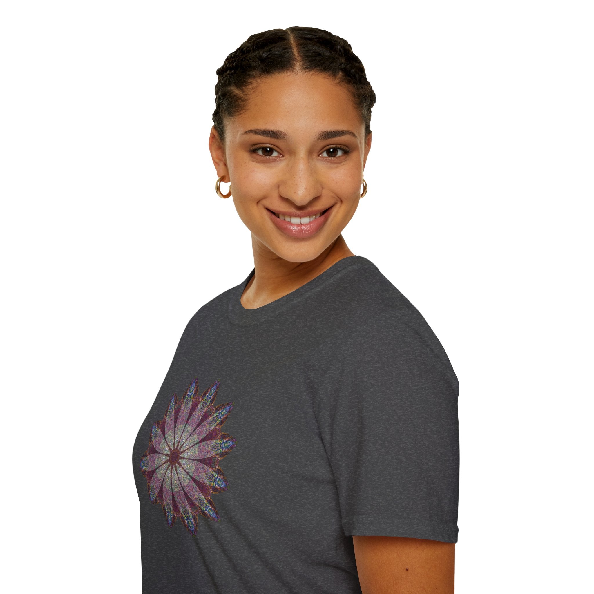 Unisex Softstyle T-Shirt - Love Light Mandalas No.9