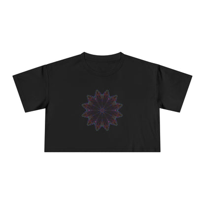 Women's Cropped Tee - Love Light Mandalas No.25