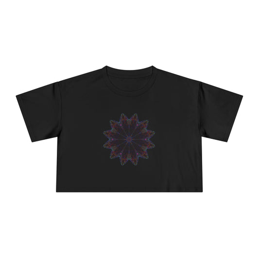 Women's Cropped Tee - Love Light Mandalas No.25