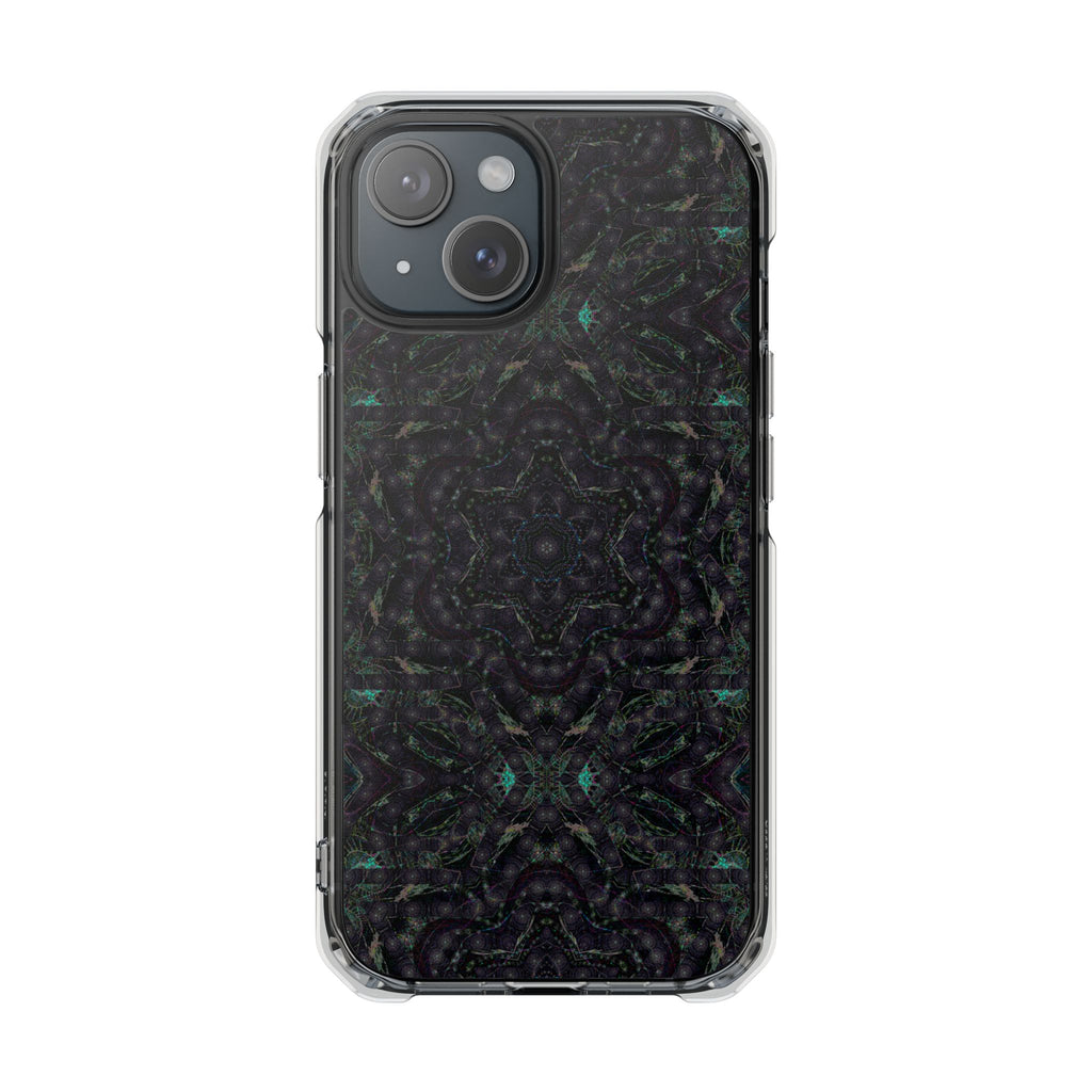 iPhone 15 Magnetic Clear Impact Case - P5 Kaleidoscopic No.31
