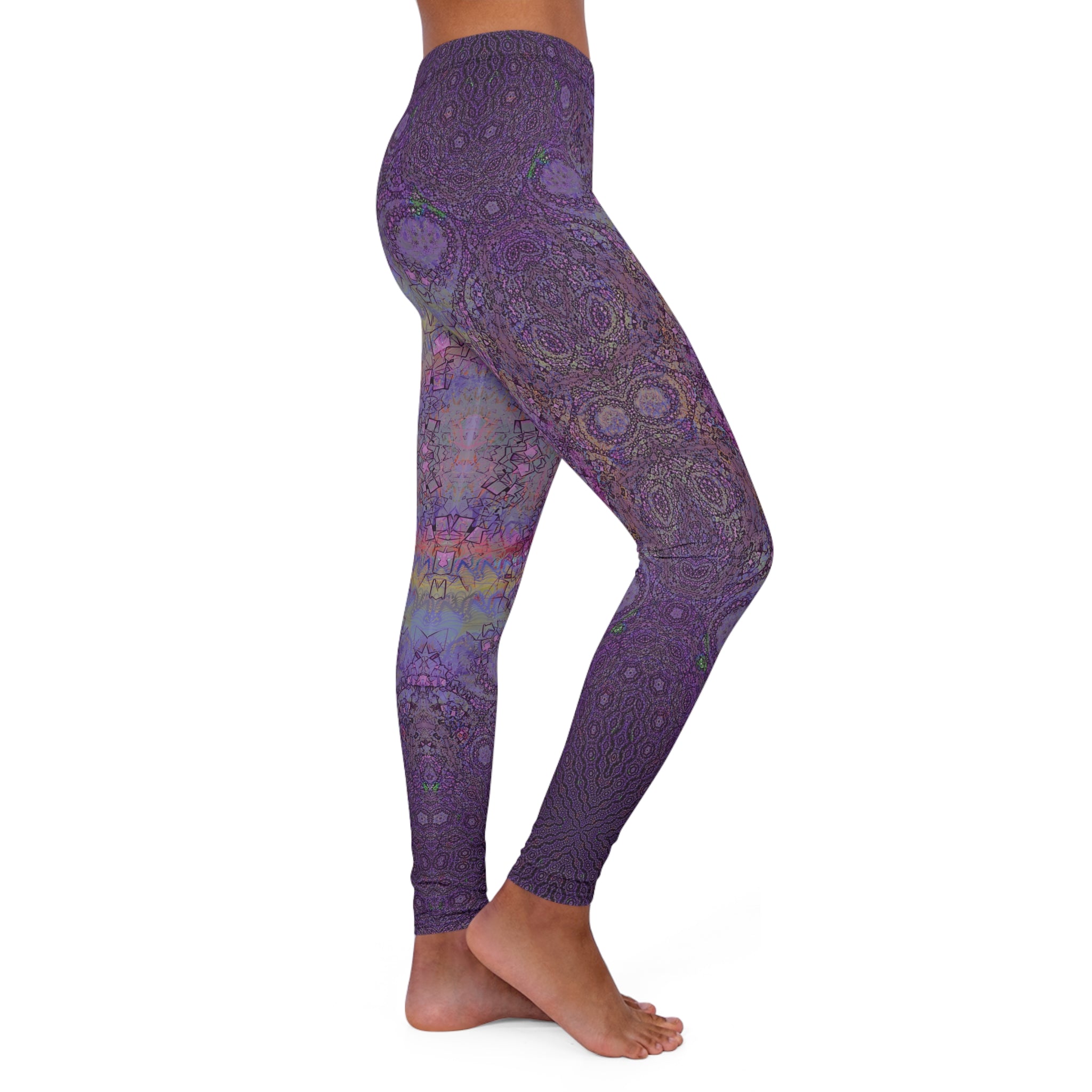 Spandex Leggings - Love Light Fractals No.13a