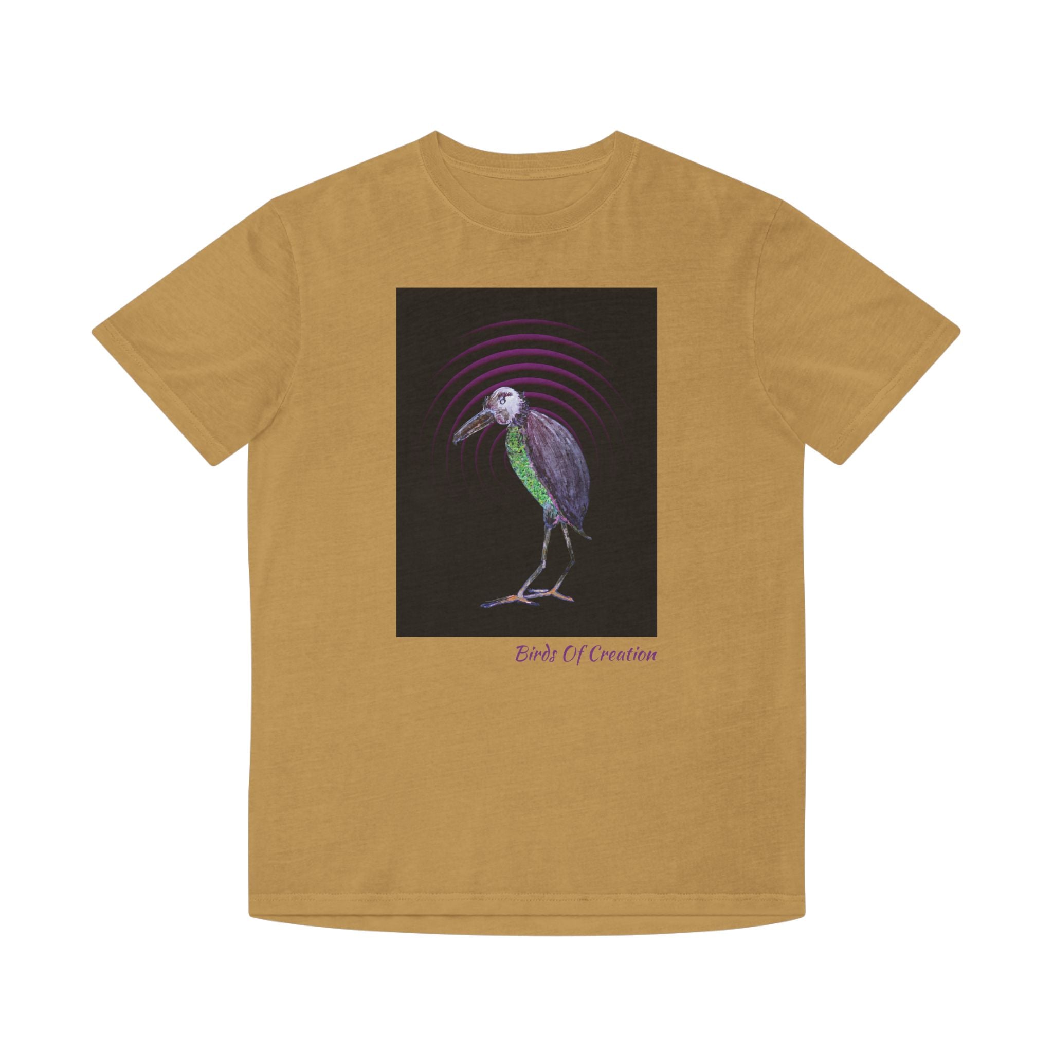 Unisex Faded Shirt - Birds Of Creation No.2b