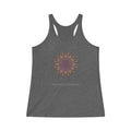 Women's Tri-Blend Racerback Tank - Love Light Mandalas No.1