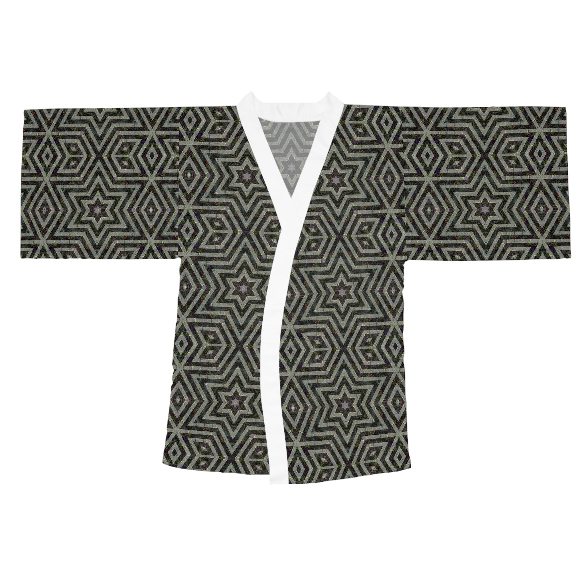 Long Sleeve Kimono Robe - P5 Kaleidoscopic No.11