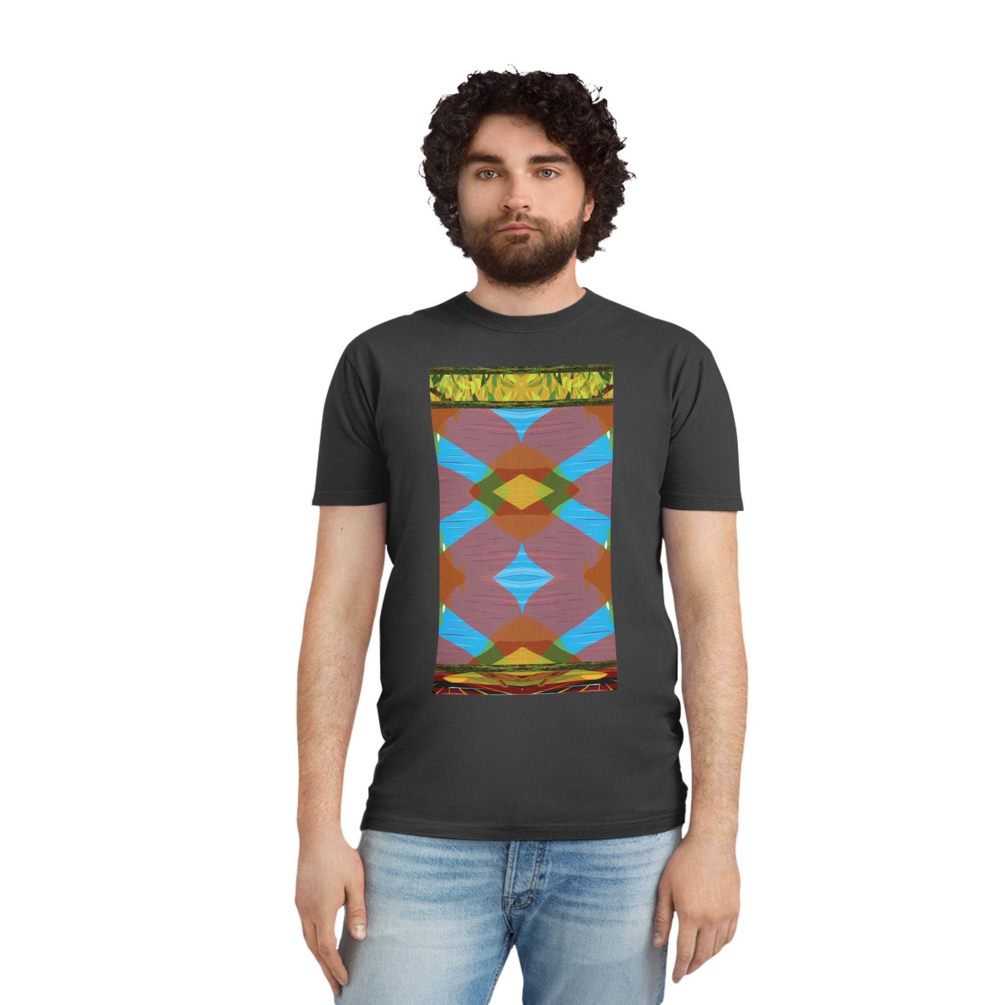 Unisex Faded Shirt -The Traveller Series (Autumn Abstract)