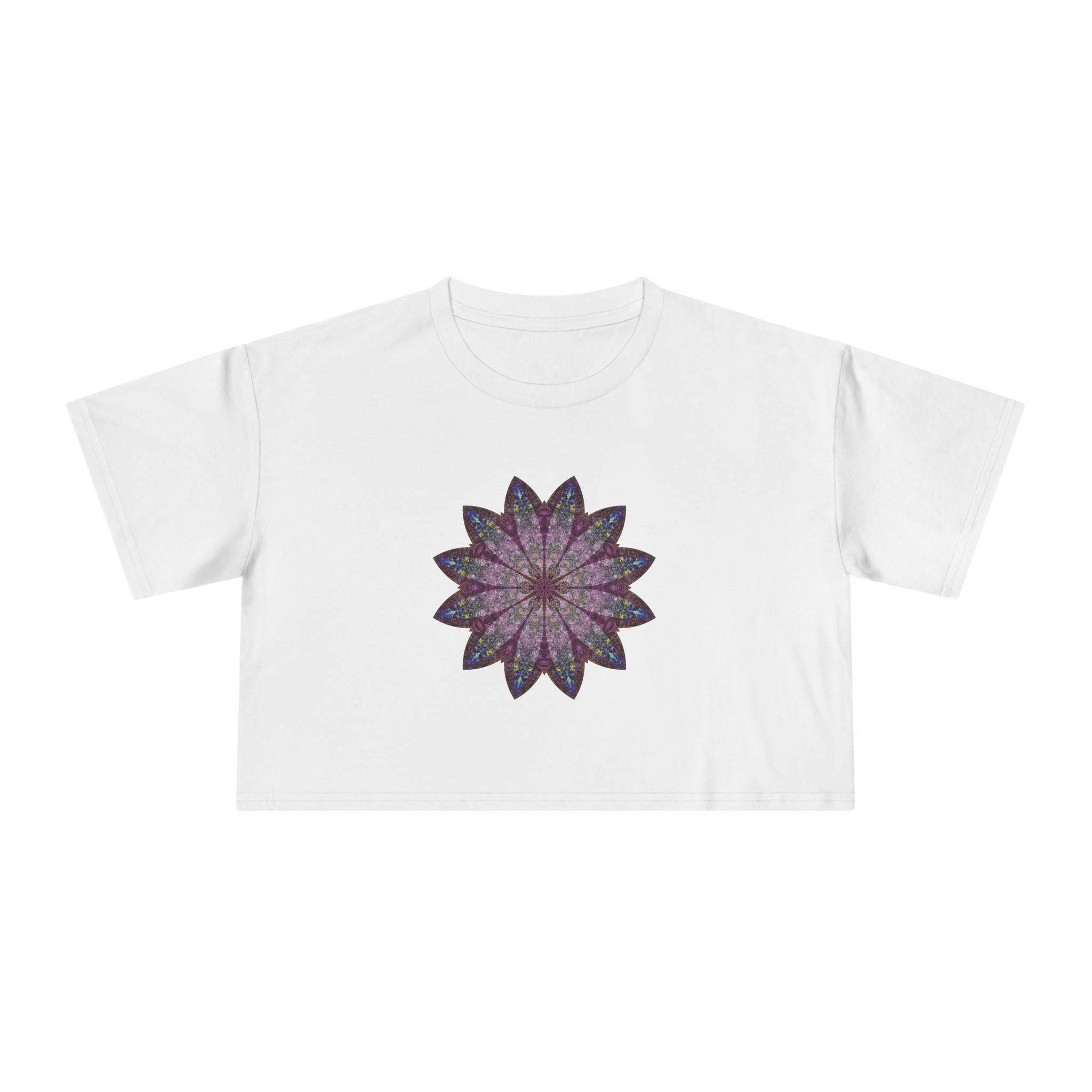 Women's Cropped Tee - Love Light Mandalas No.17