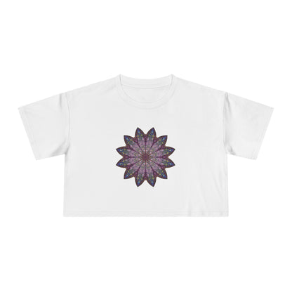 Women's Cropped Tee - Love Light Mandalas No.17