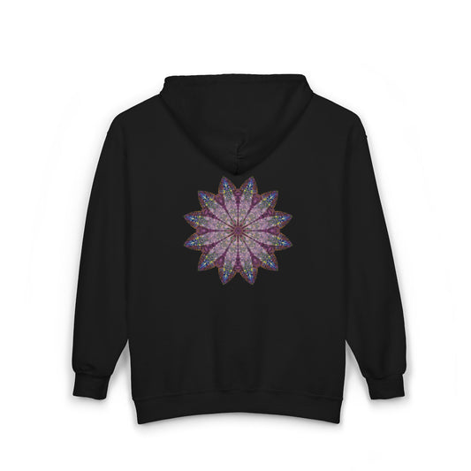 Unisex Heavy Blend™ Full Zip Hooded Sweatshirt - Love Light Mandalas No.17