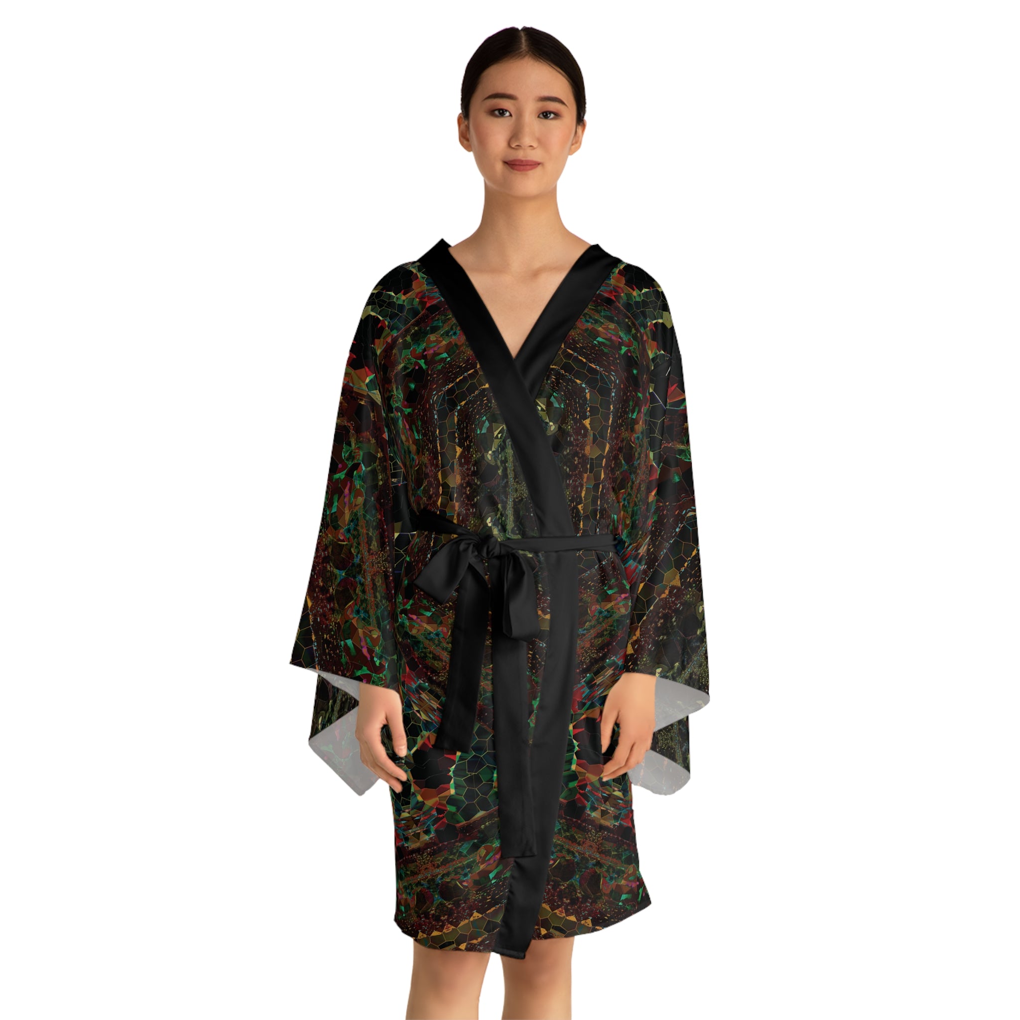 Long Sleeve Kimono Robe - DK Series No.14