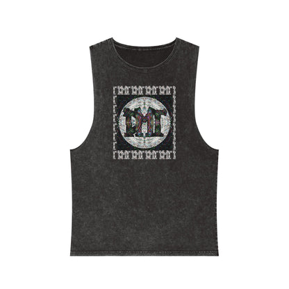 Unisex Stonewash Tank Top - DMT Scribe No.2
