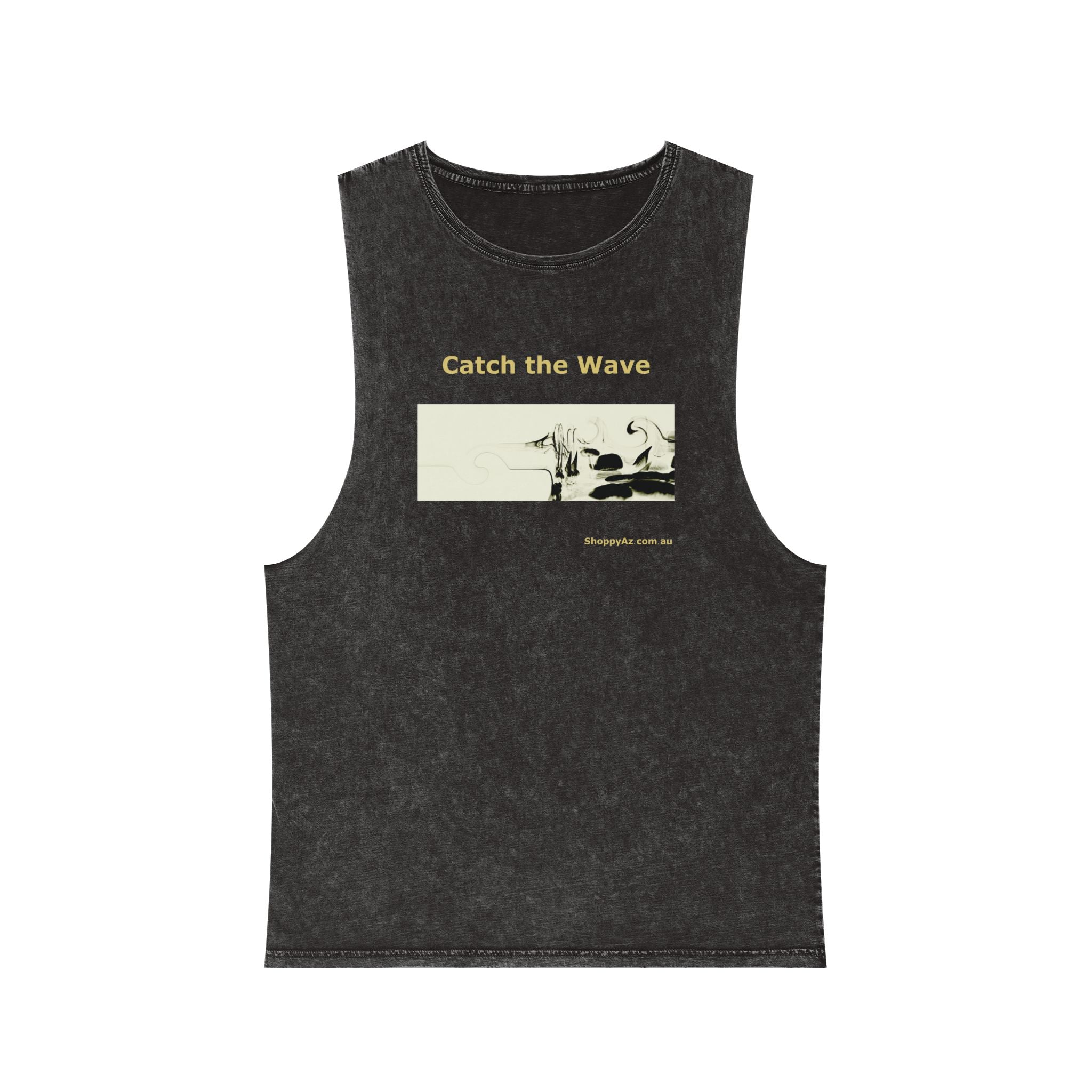 Unisex Stonewash Tank Top - Catch the Wave