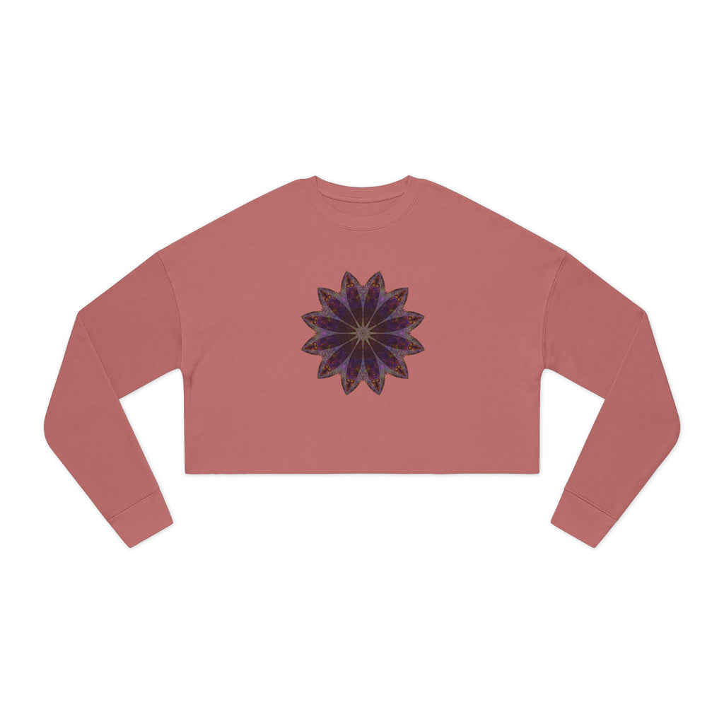 Women's Cropped Sweatshirt - Love Light Mandalas No.11