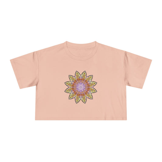 Women's Cropped Tee - Love Light Mandalas No.14