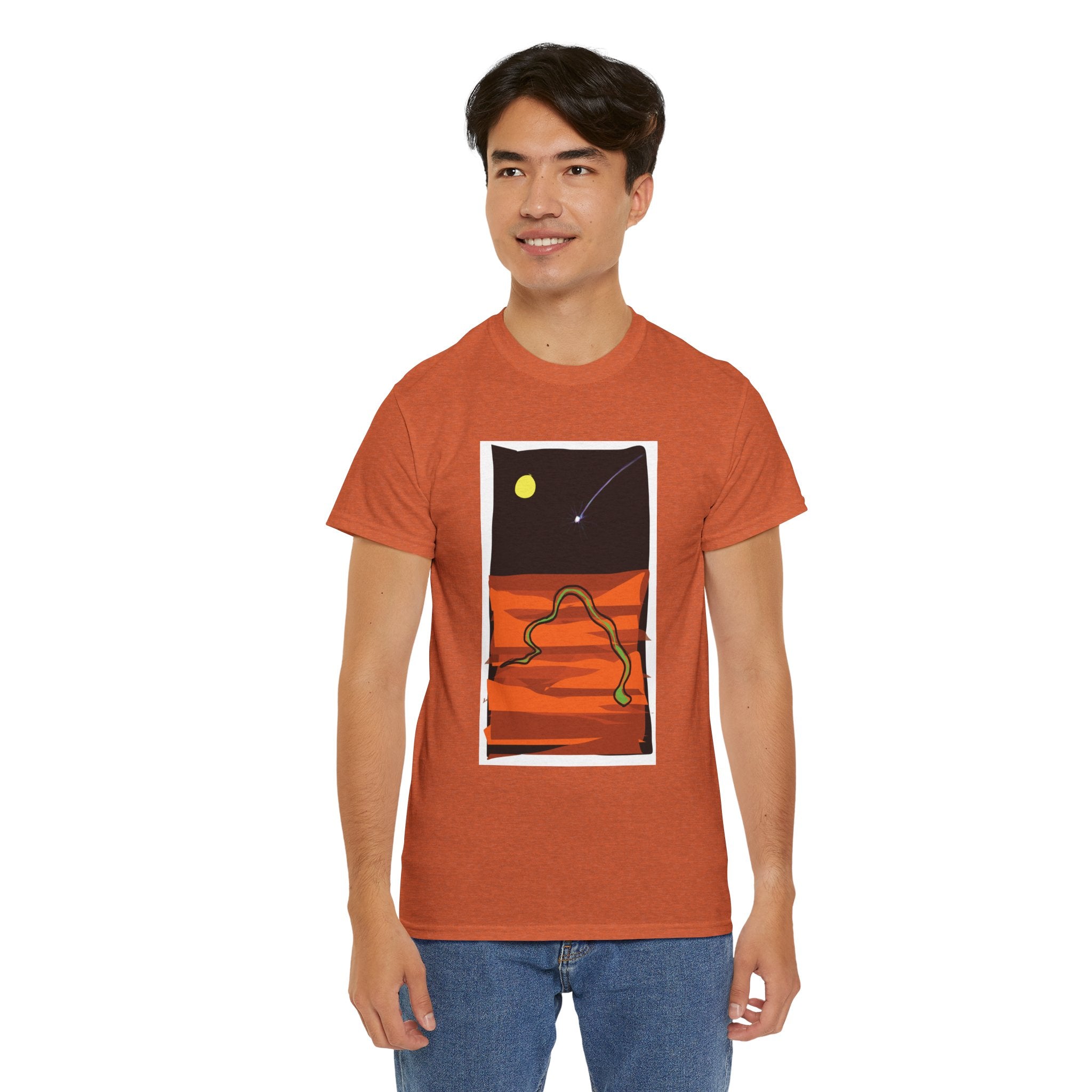 Unisex Heavy Cotton Tee - The Traveller Series (Shooting Star)