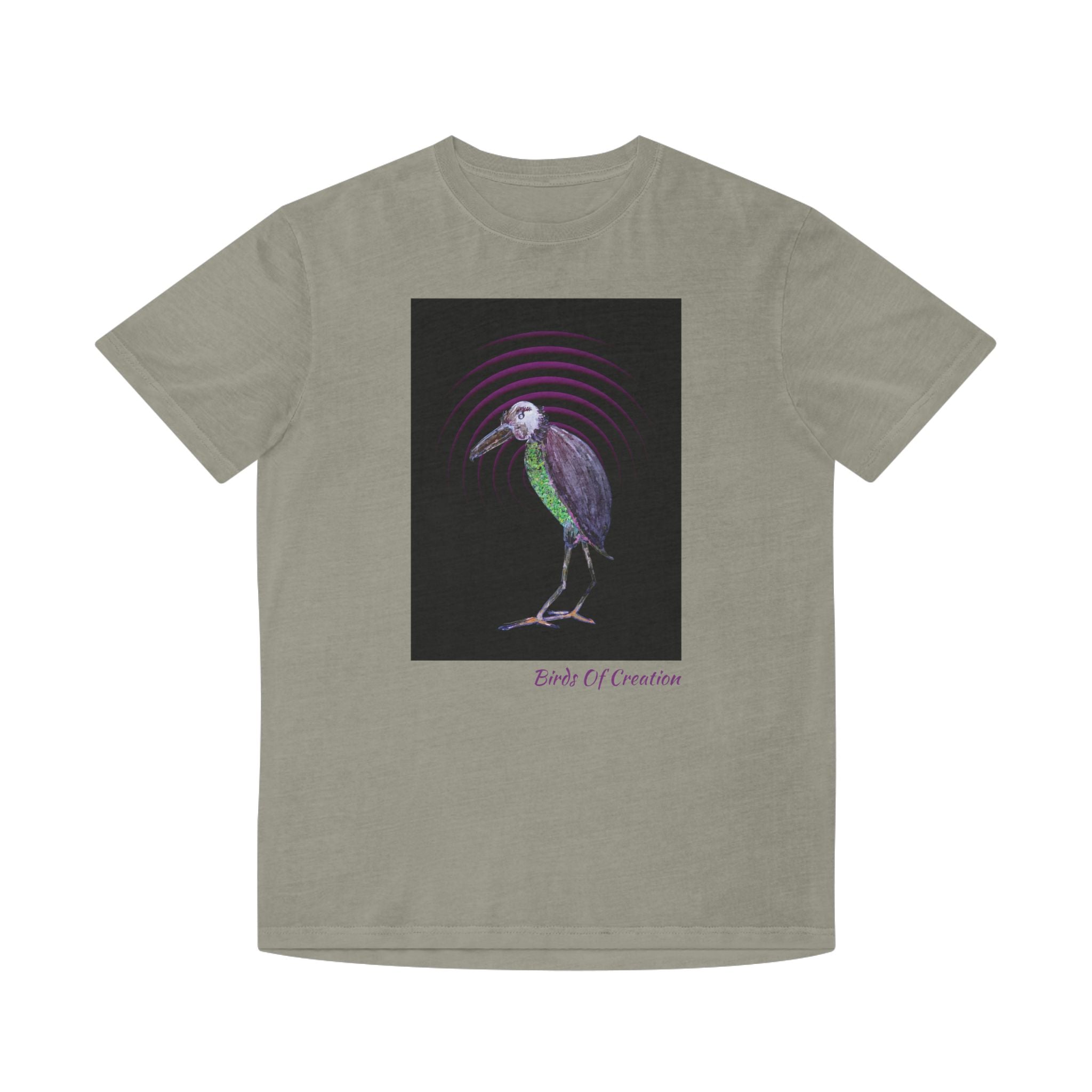 Unisex Faded Shirt - Birds Of Creation No.2b