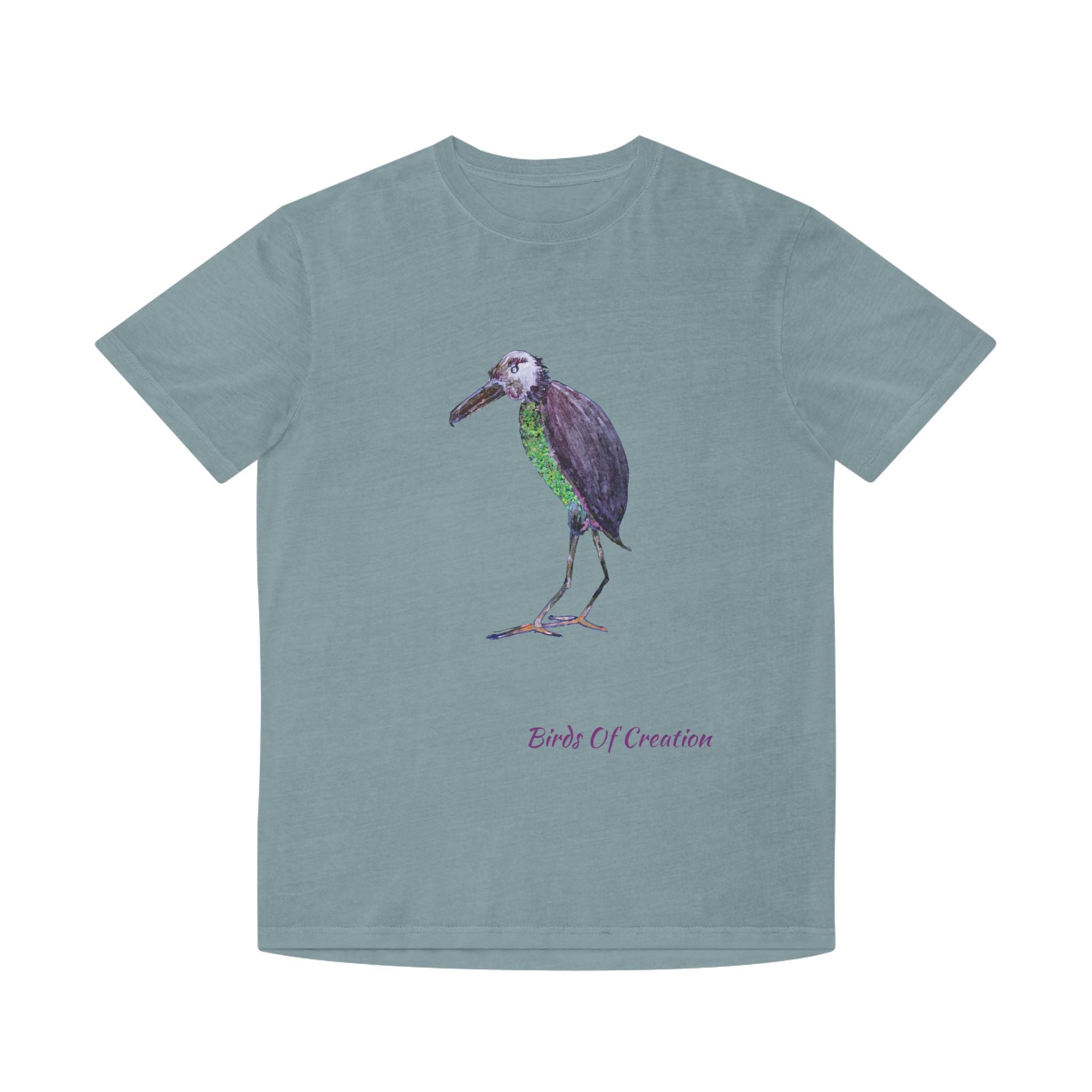 Unisex Faded Shirt - Birds Of Creation No.2