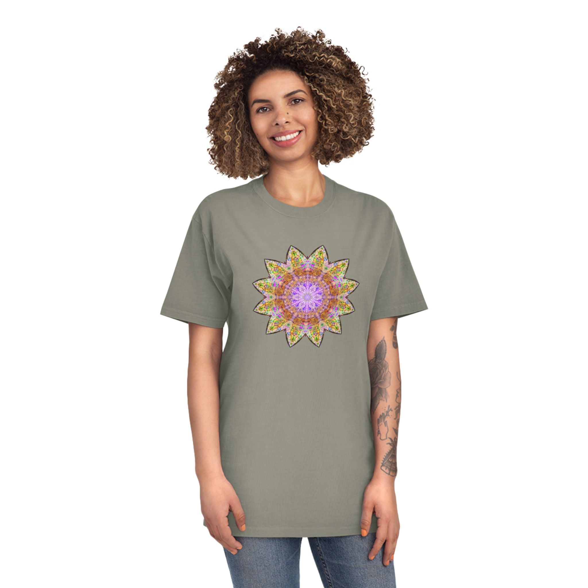 Unisex Faded Shirt - Love Light Mandalas No.14