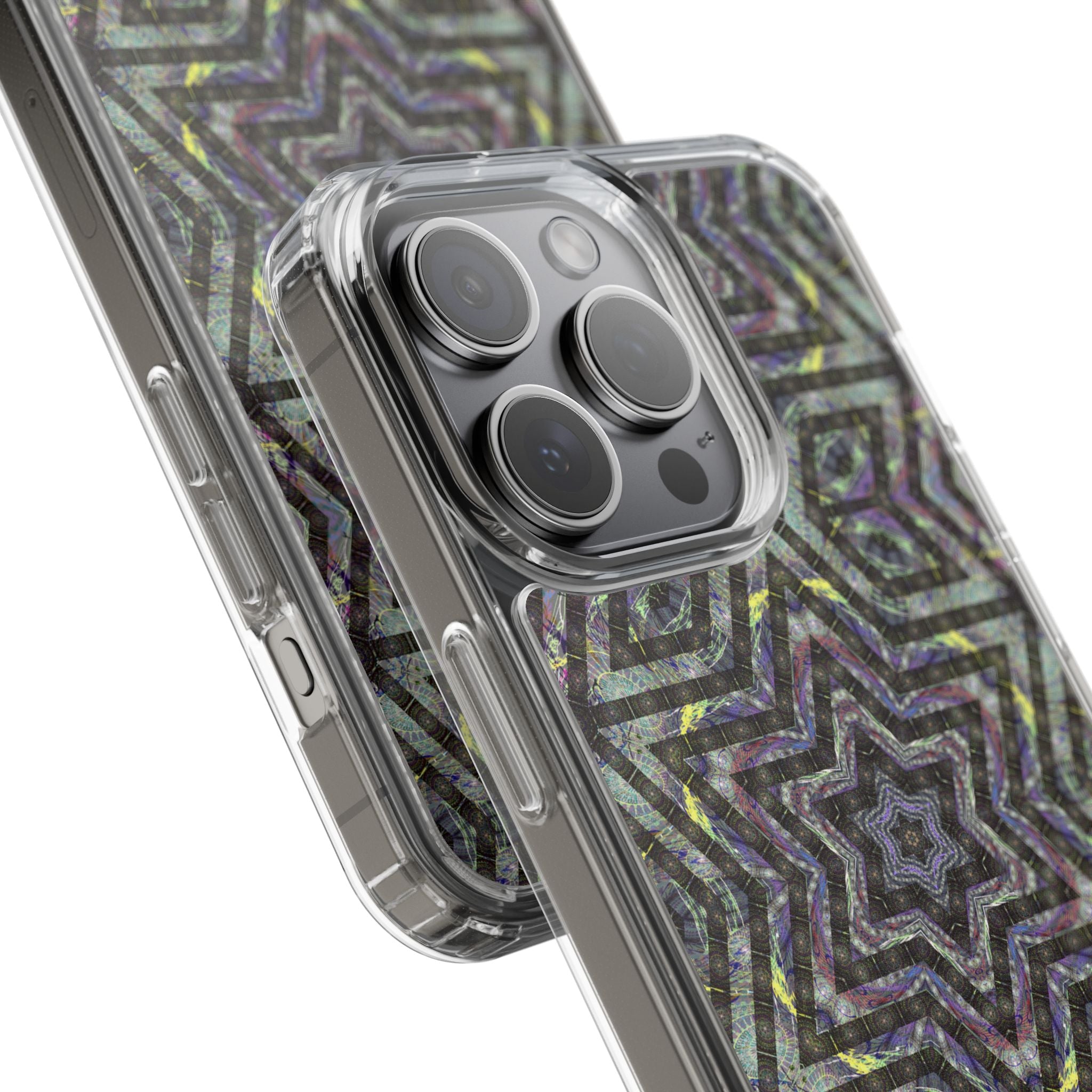 iPhone 15 Clear Case – P5 Kaleidoscopic No.1