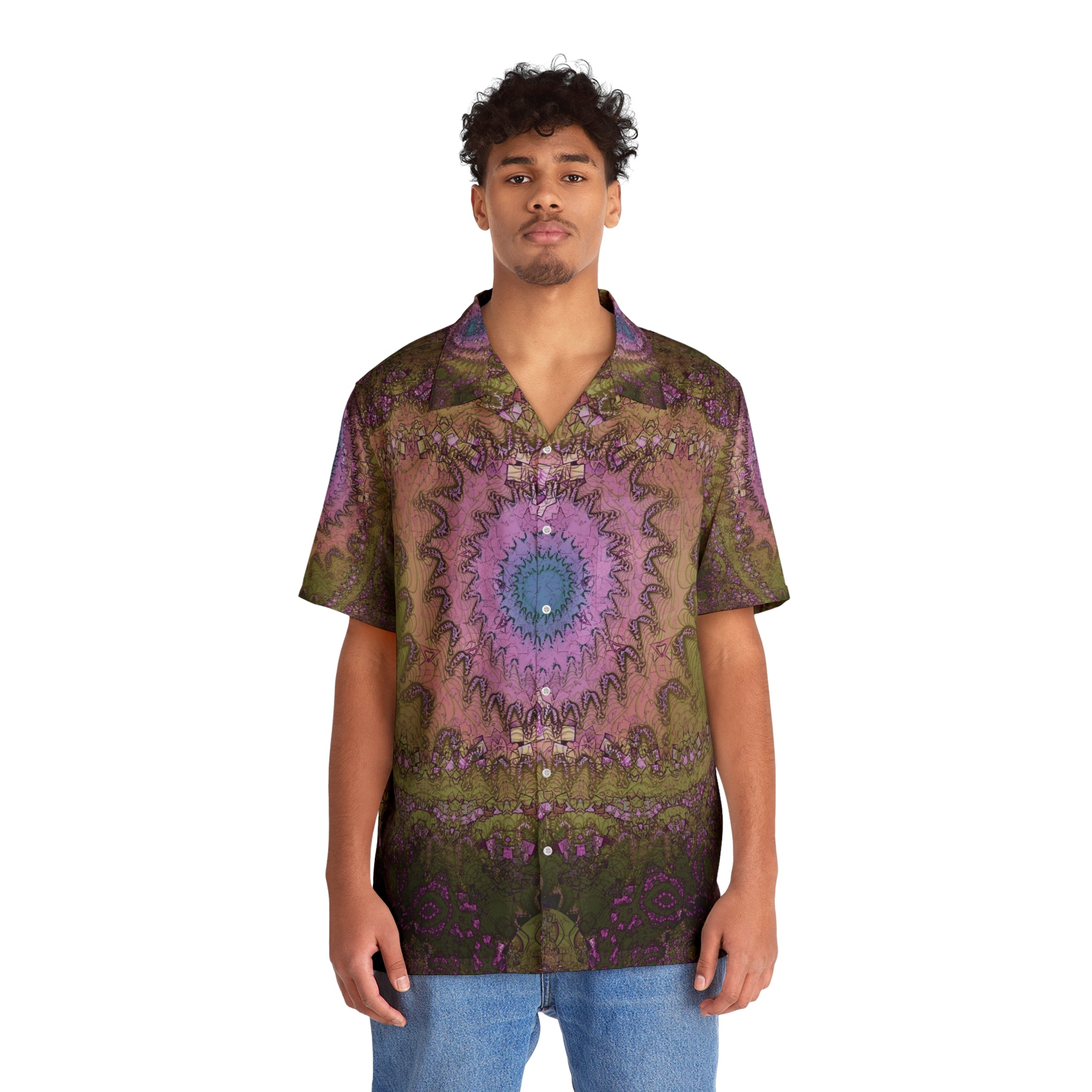 Hawaiian Shirt - Love Light Fractals No.8