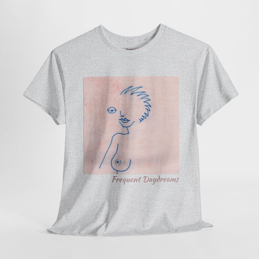 Unisex Heavy Cotton Tee - Frequent Daydreams Sketch No.46